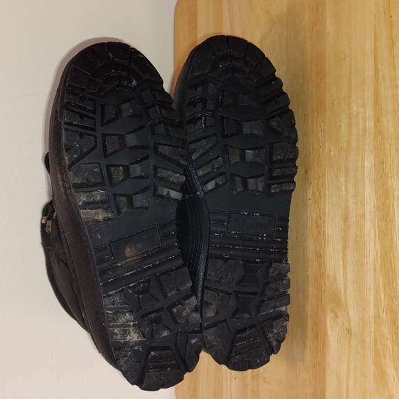LL Bean Snow Boots Kids size 7 Black Warm Thinsulate - Picture 8 of 10
